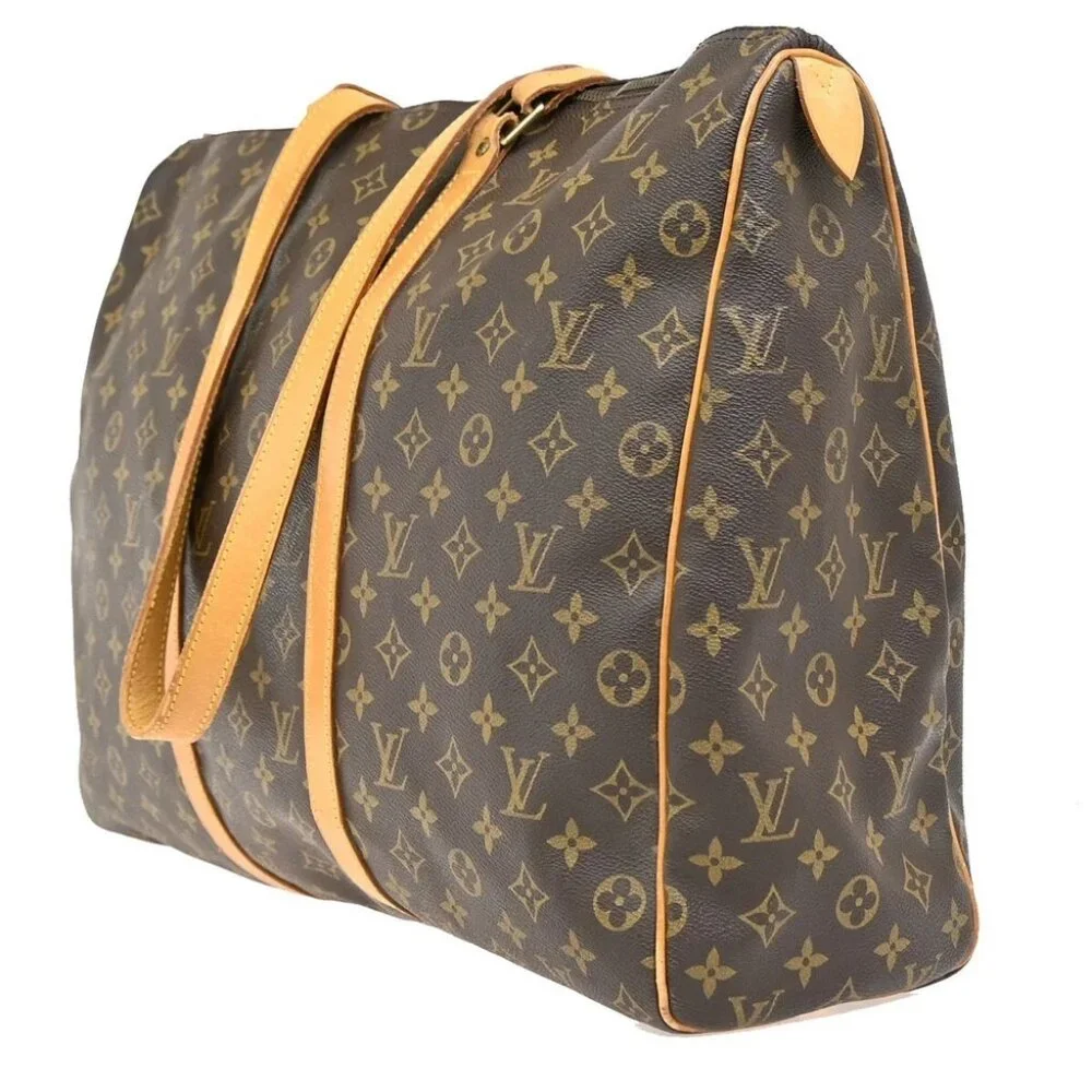 LOUIS VUITTON Flanerie 50 Shoulder Bag Monogram Leather Brown